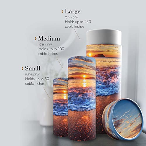 Image of Hawaiian Sunset Scattering Urn Eco Friendly Adult - Bisodegradable & Cremation Urn for Adult Ashes - Scattering Tube