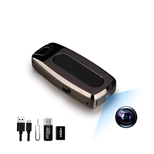 EDIACE 64GB HD 1080P Spy Camera Hidden Camera Mini Spy Camera Nanny Cam Hidden Camera Surveillance & Security Cameras-(No Wi-Fi)