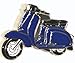 Mainly Metal Broche en métal émaillé Scooter Lambretta – Bleu foncé
