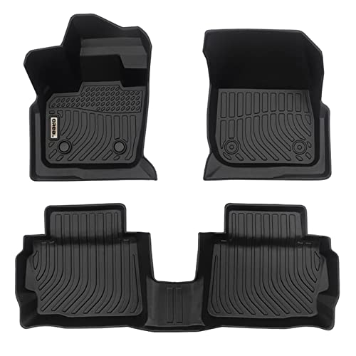 orealtrend Black Floor Mats Liners replacement for Ford Fusion / Lincoln MKZ 2017 2018 2019 2020 Heavy Duty All Weather Guard Front and Rear Car Carpet-Custom Fit-Tough/Durable/Odorless