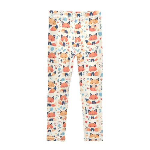 Cute Fox Pattern Foxy Endless Kids Baby Girls Basic Leggings Comfortable Full Length Pants Sports2