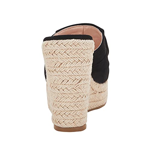 Piepiebuy Womens Platform Espadrilles Slip On Wedge Sandals Bow Tie Open Toe Slides Shoes #TOP5