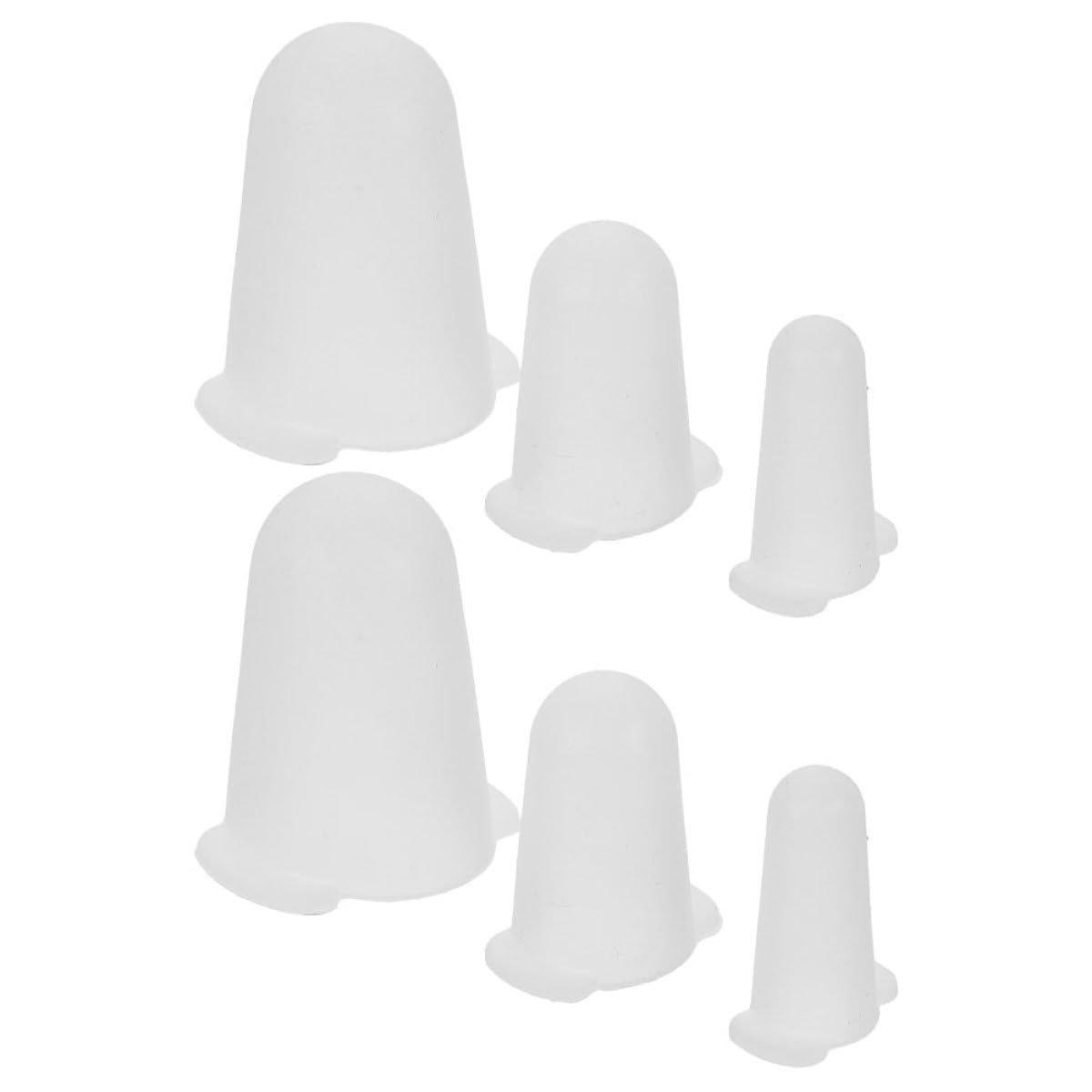 SEWACC Lot de 6 Protections en Silicone pour Douilles à Gâteaux Couvercles de Buses de Glaçage en 3 Tailles Accessoires Pâtisserie pour Décoration et Protection D’Embouts