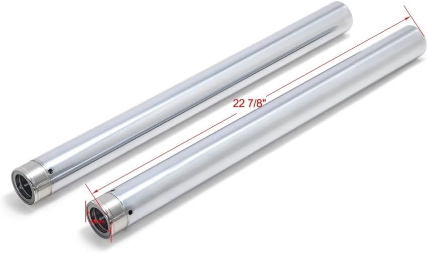 49mm Fork Tube Fit For Touring Electra Glide FLHTC FLHT Road FLTR King FLHR Street FLHX 14-25 17 18 19 20 21 22 23 24(Chrome)