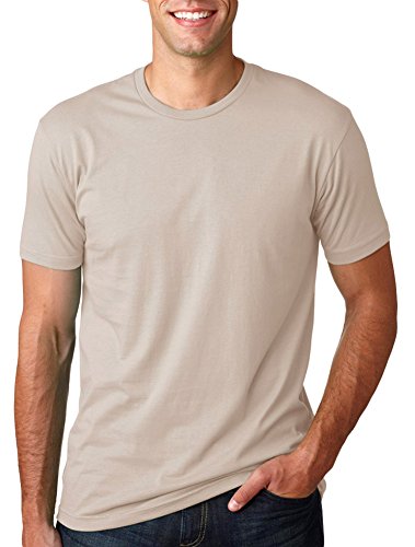 Next Level Premium Fit Extreme Soft Rib Knit Jersey T-Shirt, Sand, Medium