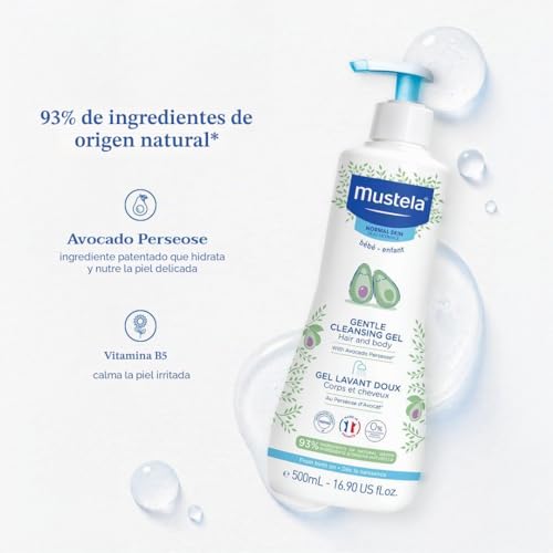 Miniatura 3 de Mustela Gel De Limpieza Suave, 500 Ml Paquete De 1