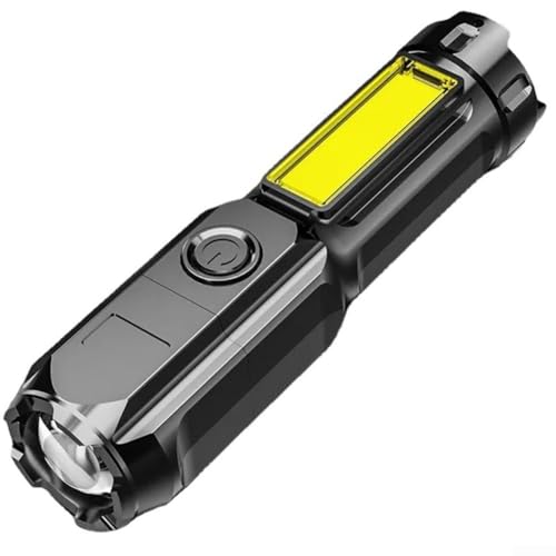 Linterna recargable ligera que proporciona 100000 lúmenes de brillo con capacidad de zoom para uso nocturno