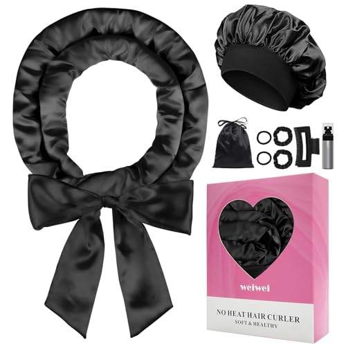weiwei Satin Heatless Curlers Hair Curler, No Heat Curls Overnight Hair Curlers to Sleep In Overnight Curls Headband, 70