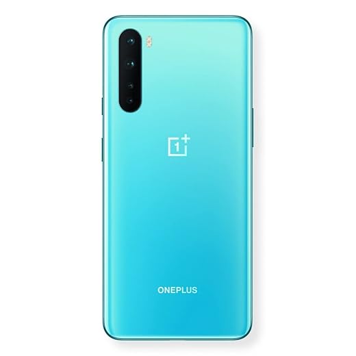OnePlus NORD (5G) Smartphone 6.44” Fluid AMOLED Display 90Hz, 8GB RAM + 128GB Storage, Quad Camera, Warp Charge 30T, Dual Sim, 5G, Grigio (Gray Onyx)