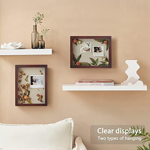 Siondoux Shadow Box Frame, 11X14 Wooden Shadow Box Display Case Pet Memorial Shadow Box Baby Photo Boxes Frames Shadow Box For Jersey Display Keepsakes Photos Flowers Wedding Medal, Wall And Tabletop #TOP2