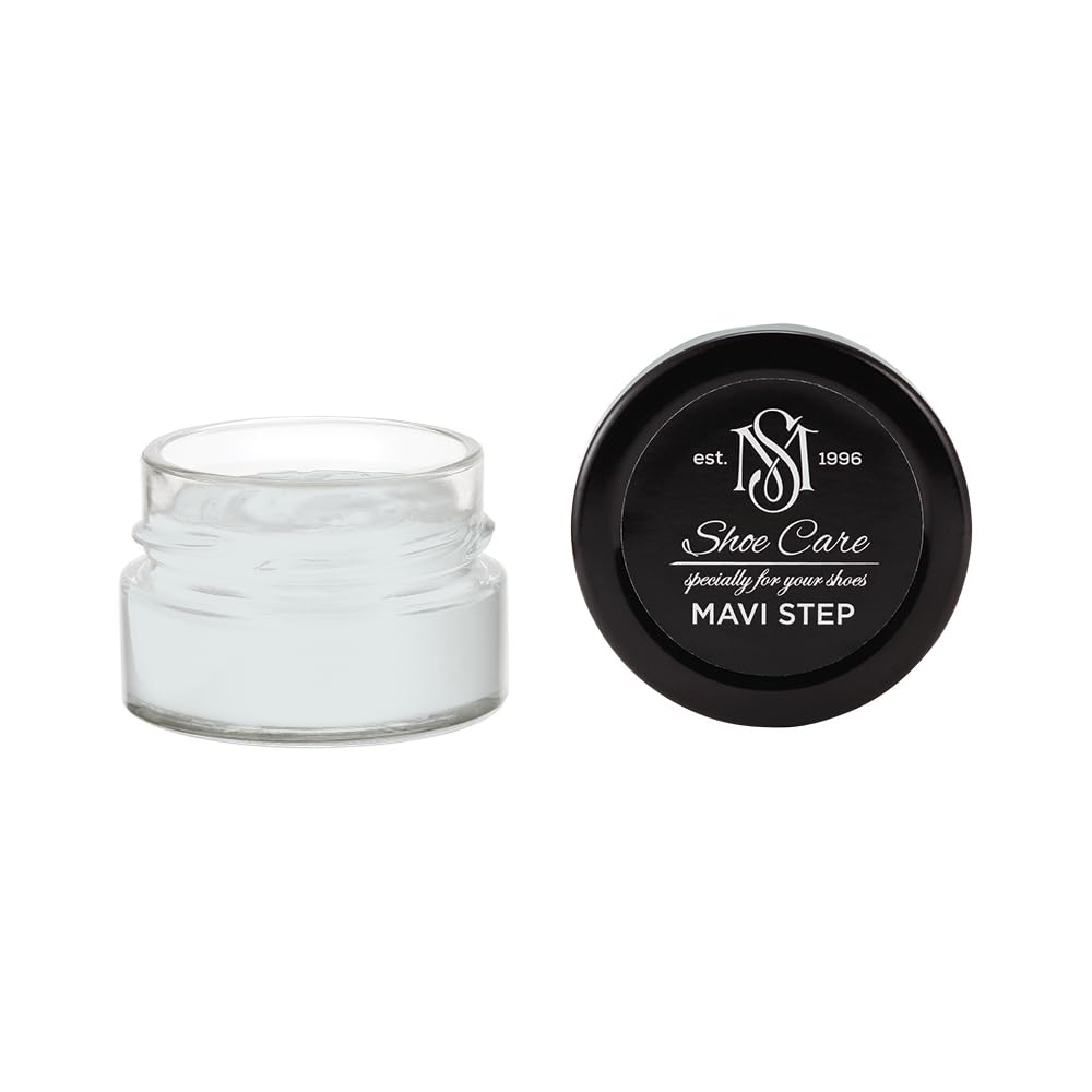 Crème de Cirage Premium - NCS S 1002-B50G Brume Gris Ardoise - Soin Nourrissant & Rénovateur de Couleur pour Cuir Lisse par MAVI STEP - 1.70 fl oz / 50 ml