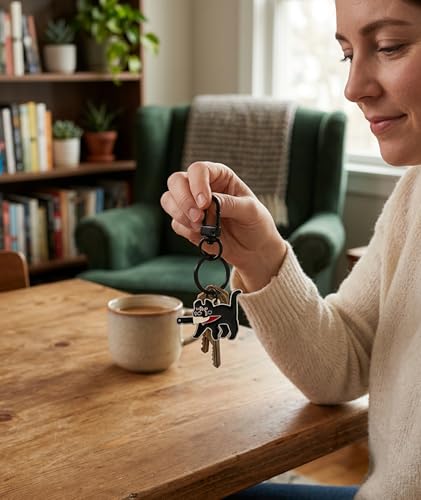 Image of 6 PCS Aesthetic Keychain, Cute Butterfly Bag Charms for Girls, Alloy Metal Key Chain Set with Six Pieces