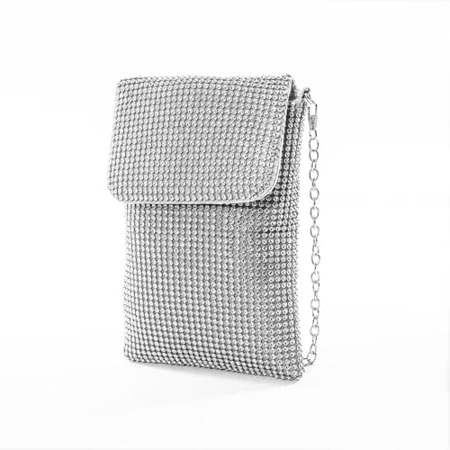 Image of Women's Crossbody Evening Bag Glitter Rhinestone Purse Sparkly Small Handbag
