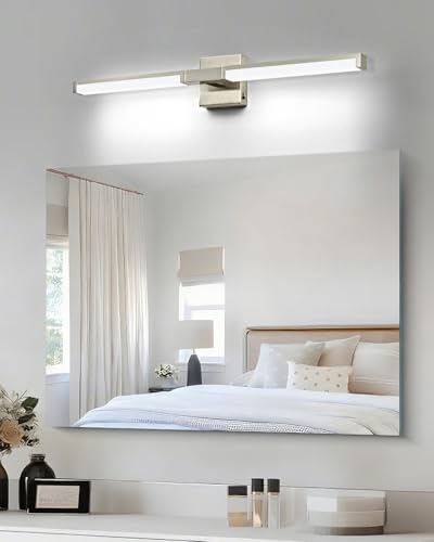 OKELI 32 Inch Bathroom Light Fixtures, Modern Brushed Nickel Vanity Light Over Mirror for - image 7