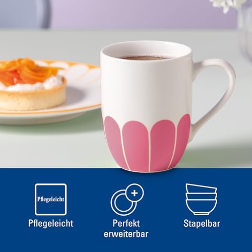 Villeroy & Boch - Fleur Cassis Henkelbecher Pink, Spülmaschinenfest – Ansicht 6