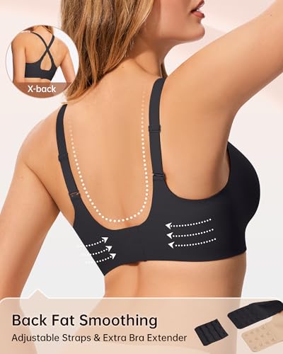Image of LetsJoli Wireless Bras for Women No Underwire Jelly Bras Seamless Push Up Full Coverage Bralettes Comfortable Everyday Bra