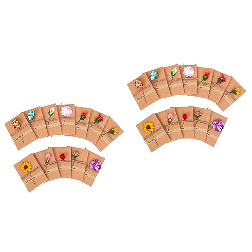 SEWACC 24 Pçs Cartões De Nota Em Branco Cartões De Presente Cartões De Casamento Cartões De Flores C