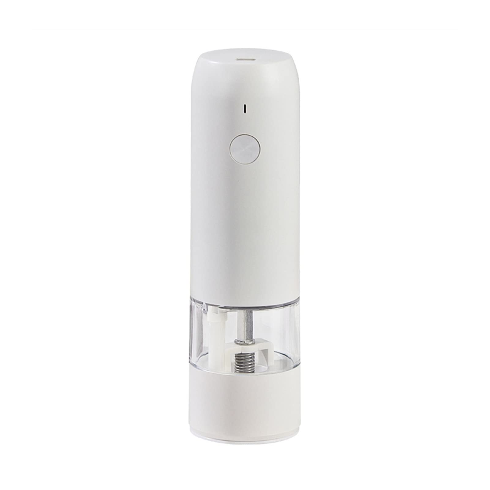 UNNS Macina Spezie Mulino Automatico Elettrico e smerigliatrice salata USB Caricare la smerigliatrice al Pepe salata di spezie con PORTATO Luce Macinapepe da Cucina (Color : White)