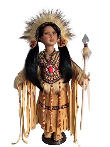 16" Collectible Native American Indian Porcelain Doll (Ramita) D16694 #TOP9