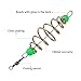 SEWACC 24 Pcs Luminous Fishing Bait Traps, Olive Shape Spring Fishing Feeders with Beads, Accessories, 3. 14 X 0. 78 Inch