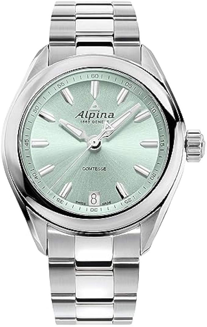 ALPINA Ladies' Comtesse Swiss 3-Hand Quartz, Stainless Steel, Sapphire Crystal, 34mm