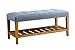 ACME Furniture Charla Bench, Blue & Oak, One Size