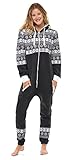 Skylinewears Womens Onesie Fashion Playsuit Jumpsuit Pattern Design Black M
