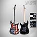 Leo Jaymz 39 Inch Full Size Electric Guitar Kit Electric Guitar Beginner Kits - 20W Amplifier，Digital Tuner，Carring Bag，Shoulder Strap,Connecting Cable (US Flag)