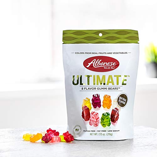 Albanese World's Best Ultimate 8 Flavor Gummi Bears, 7.75 Ounce Bag #TOP2