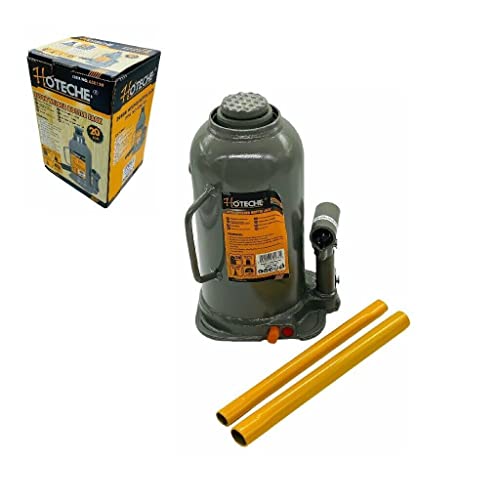 Cric Idraulico a Bottiglia con Portata di 20 tonnellate Crick Sollevatore per Auto Furgoni Roulotte 20 TON