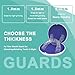 Mouth Guard for Grinding Teeth at Night, Bite Guard for Teeth Clenching Nighttime for TMJ Relief, Nightguard for Adult and Kids (Count, 2)