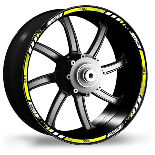 YOUZKA Felgenband Reflektierende Motorrad Rad Aufkleber Felge Aufkleber Streifen Band Trim Zubehör Für Kawasaki Z650 Z 650 Z-650(Color2)