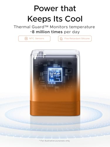 Image of UGREEN Nexode Air 65W USB C Charger, Foldable Mini Charger Block Fast Charging with USB C Cable, GaN Charger for MacBook Air /Neo /Pro, iPhone 17 16, Galaxy S26 /S25, iPad, Orange