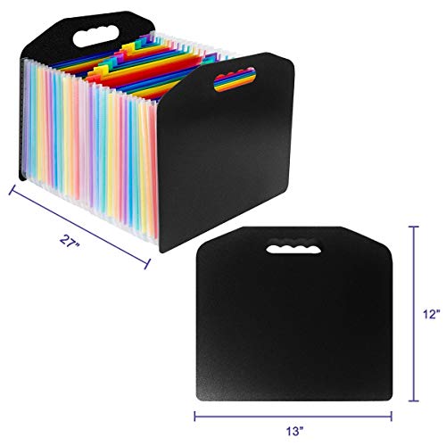 Expanding File Folder 24 Pockets, OUSL A4 Letter Size Expandable File