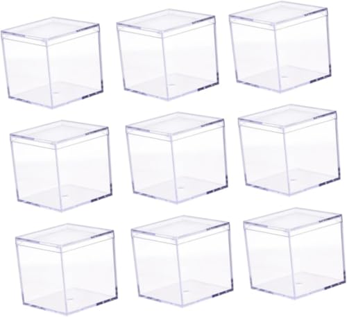 X̌gїpΔ̑@\̕Ηނ̒ 6x6x6 C`̃L[̌g̉ϕĩz[_[̂߂ 9Pcs AÑLf[ (8.50X8.50X8.50CM)