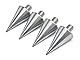 Precisiongeek Große Aluminium-Lautsprecherspikes M10 mit Kegel, 20 mm Durchmesser und 37 mm Länge – Set mit 4 Spikes