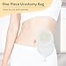 DERAYMI 10 Pack Urostomy Bags, Drainable One Piece System Urostomy Pouches, Anti-Backflow Ostomy Bags with Drain Valve Closure for Urostomy Stoma Drainable Care 15-65mm Cut-to-Fit