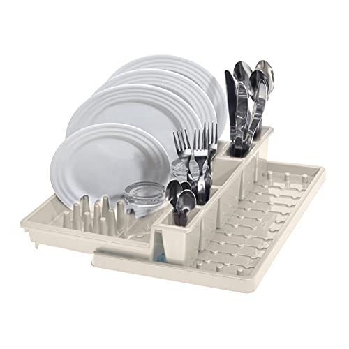 Tontarelli Bella Égouttoir à vaisselle couleur crème réglable 30 < 53 > x 44,7 x H 8,8 cm Cover