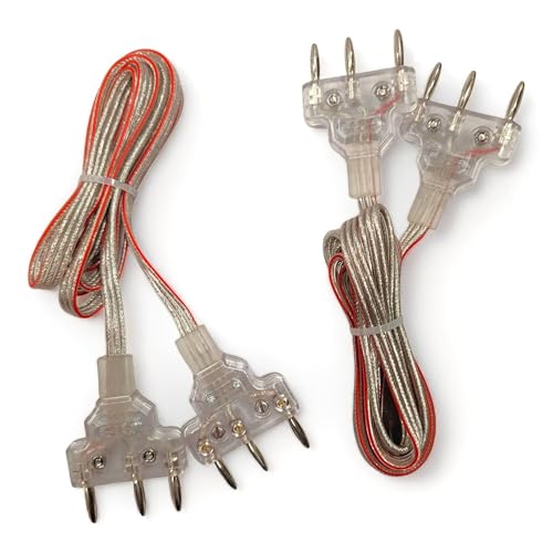 Fencing Club Fencing Epee Body Cord, Elite Series Bodywire, 3 Prong Cord, Clear Wire, Competition Approved (2 Pack)