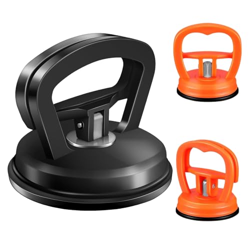 QCGNIUI Car Dent Puller 3 Pack Dent Removal Tool High Strength Suction Cups Car Dent Remover Dent Removal Kit for Car Surface Glass Tiles Lifting and Objects Moving (1 Large+2 Small)