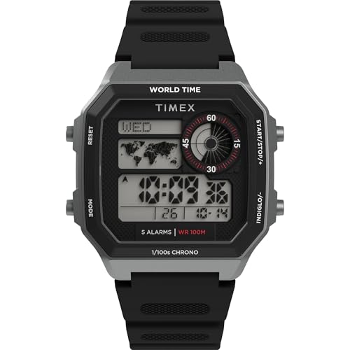 Timex Men's World Time Digital 40mm TW5M688009J