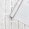 Tinicor White Brick Wallpaper Self Adhesive, Brick Effect Peel and Stick Wallpaper, Vinyl Waterproof Vintage Wall Paper, Sticky Back Plastic Contact Paper for Christmas Home Wall Decor, 44 x 300cm #5