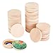 OLYCRAFT 50 Stück 4 cm Naturholzscheiben 5 mm Dick unfertige Holzkreise Blanko Naturholzkreise Runde Ausschnitte Dicke Holzscheiben Chip Für Heimwerkerhandwerk Malerei Holzgravur Wohnkultur