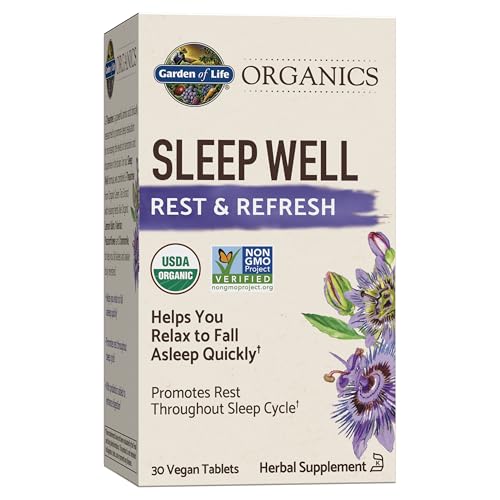 Garden of Life Organics Sleep Well Rest & Refresh 30 Tablets,...