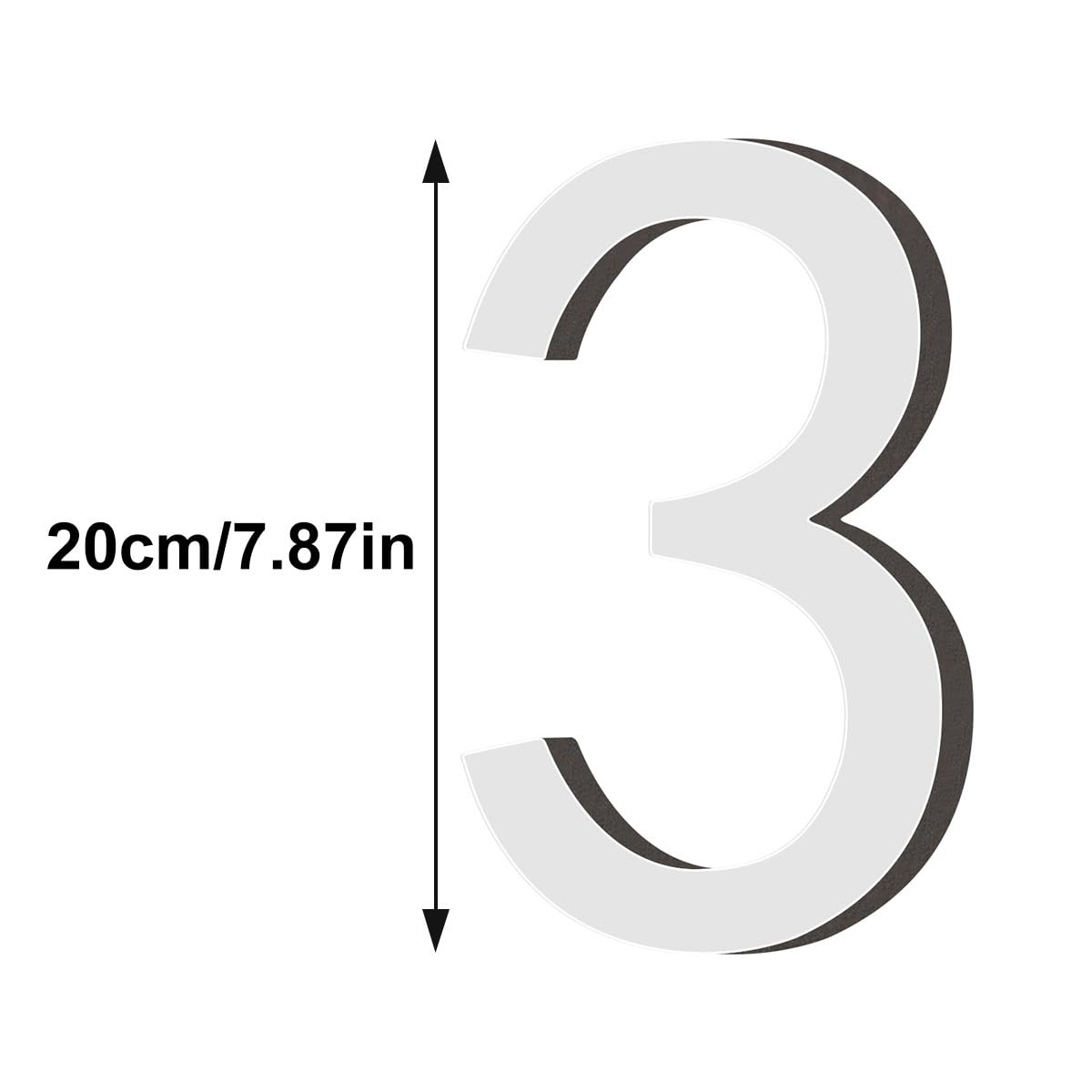 Decalcomania da Parete con Numeri in Acrilico Autoadesivi, Numeri a Specchio 3D, Numeri Artistici per La Decorazione Fai da Te di Soggiorno, Camera da Letto, Ufficio, Casa