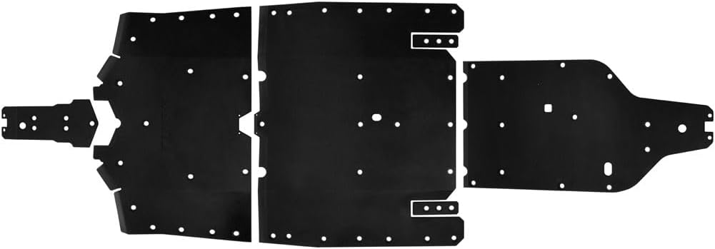 Tusk Quiet‑Glide Skid Plate 3/8″ UHMW Undercarriage Guard with Full Coverage Protection Compatible with Polaris RZR Pro R 4 2022-2026