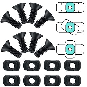 4 Pack Polymer Picatinny Accessory Rail Single Picatinny Rail, 13-13-13-13 Slots Black