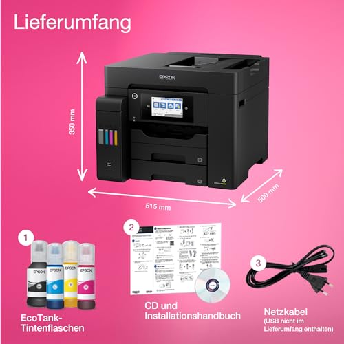 Epson EcoTank ET-5800 DIN A4 Multifunktionsdrucker mit WLAN und Fax