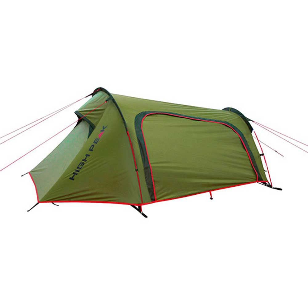 High Peak Unisex Sparrow Namiot Kempingowy, Zielony/Czerwony, L