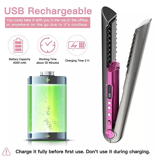 Straightener Mini Hair Curler, Ceramic Mini Hair Curler For Short Hair Fine Hair, 2 In 1 Mini Ceramic Curler And Hair Straightener, Mini Curling Iron 1/2 Inch Barrel Short Hair #TOP6